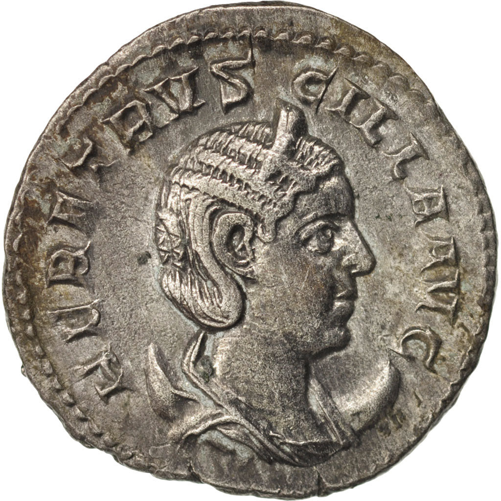 Coin, Herennia Etruscilla, Antoninianus, 250, Roma, AU(55-58), Billon, RIC:59b