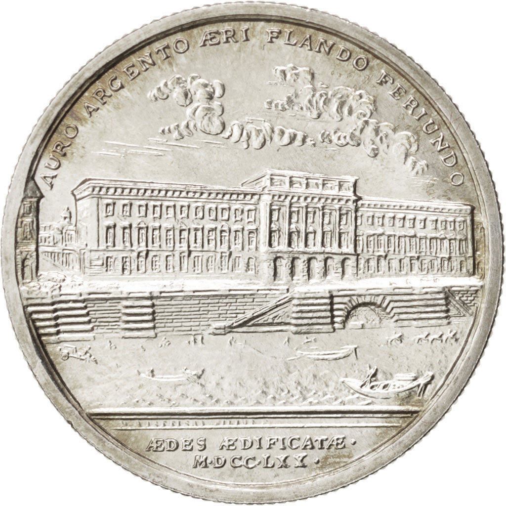 France, Régie des monnaies, History, Medal, 1980, MS(63), Silver, 21mm