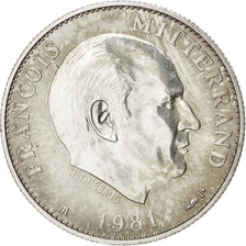 France, François Mitterrand, History, Medal, 1981, MS(63), Silver, 21mm