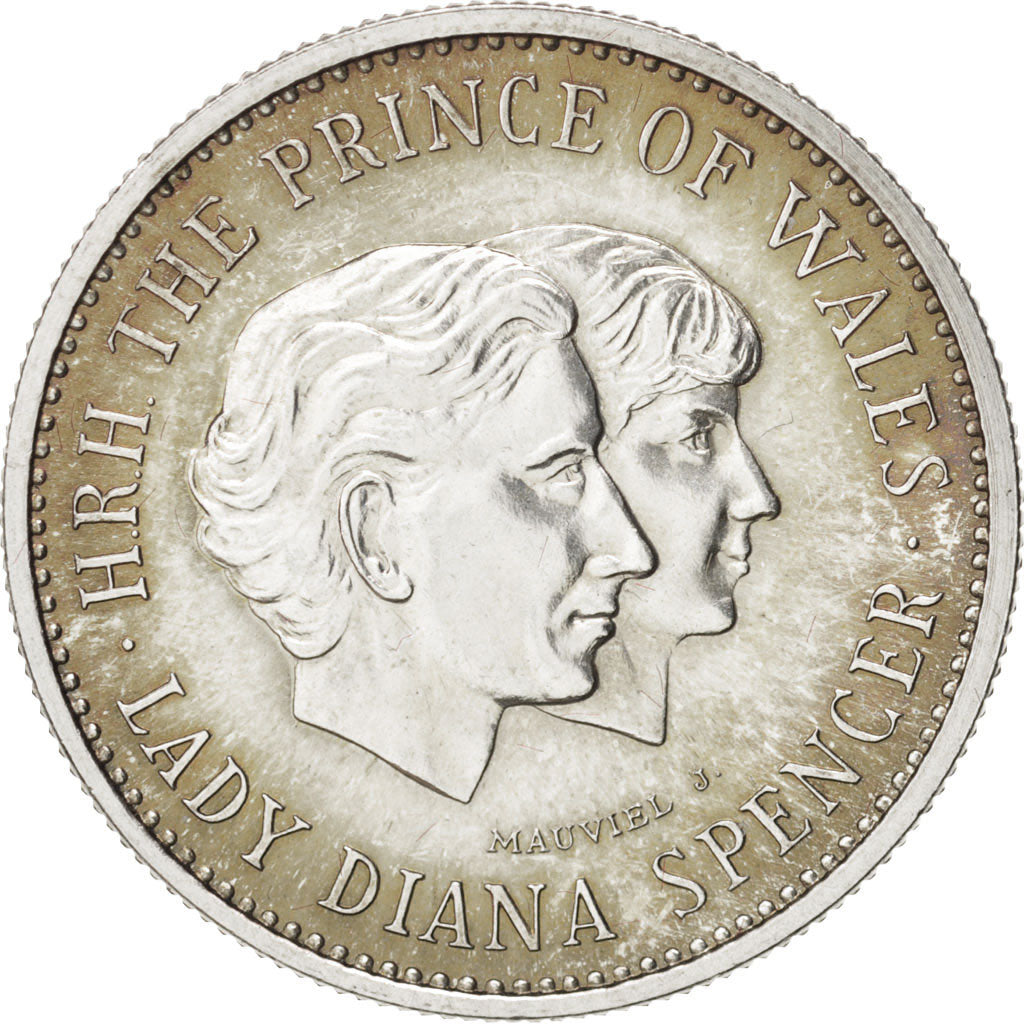 United Kingdom, The Royal Wedding, History, Medal, 1981, MS(63), Silver, 21mm