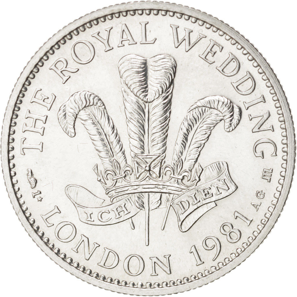 United Kingdom, The Royal Wedding, History, Medal, 1981, MS(63), Silver, 21mm