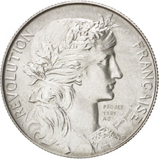 France, French Fifth Republic, History, Medal, 1989, MS(63), Dupuis.D, Silver...