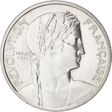 France, French Fifth Republic, History, Medal, 1989, MS(63), Delannoy, Silver...