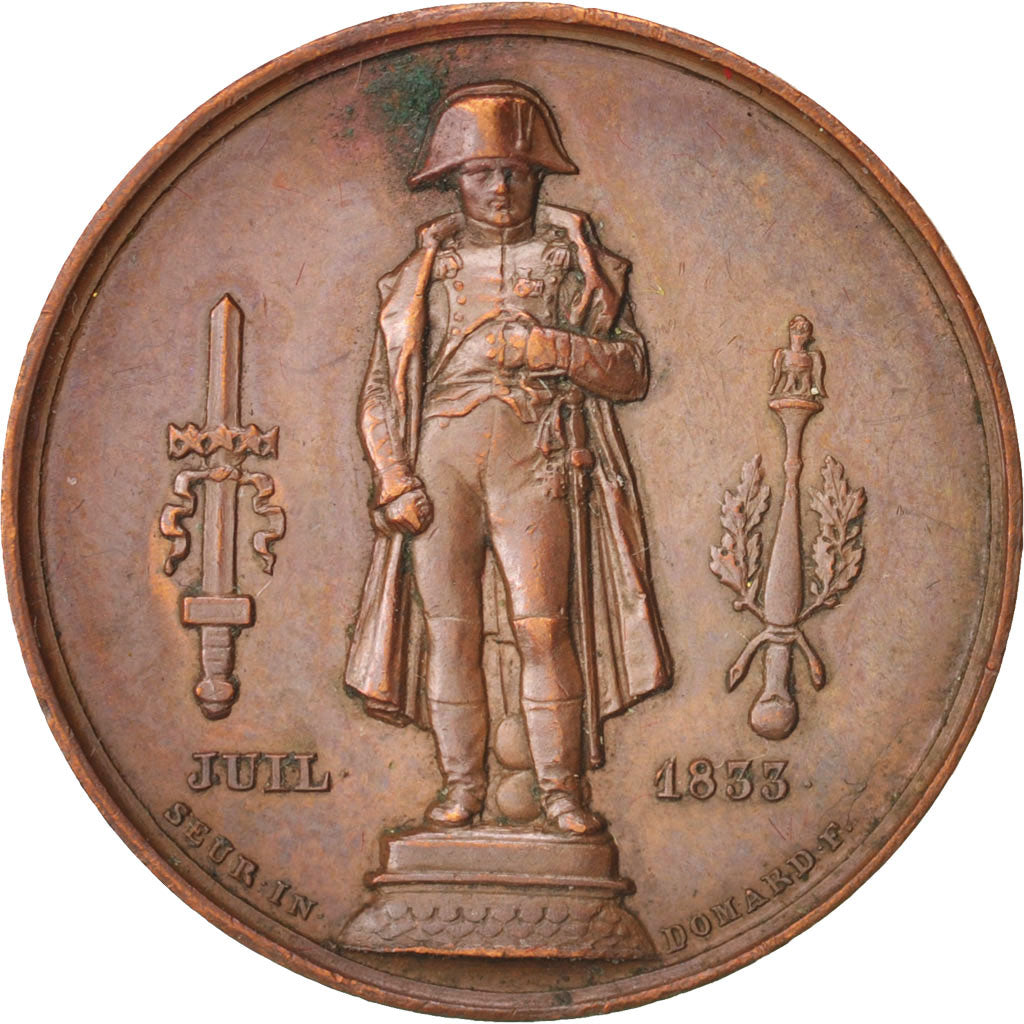 France, Medal, History, 1833, AU(50-53), Bronze