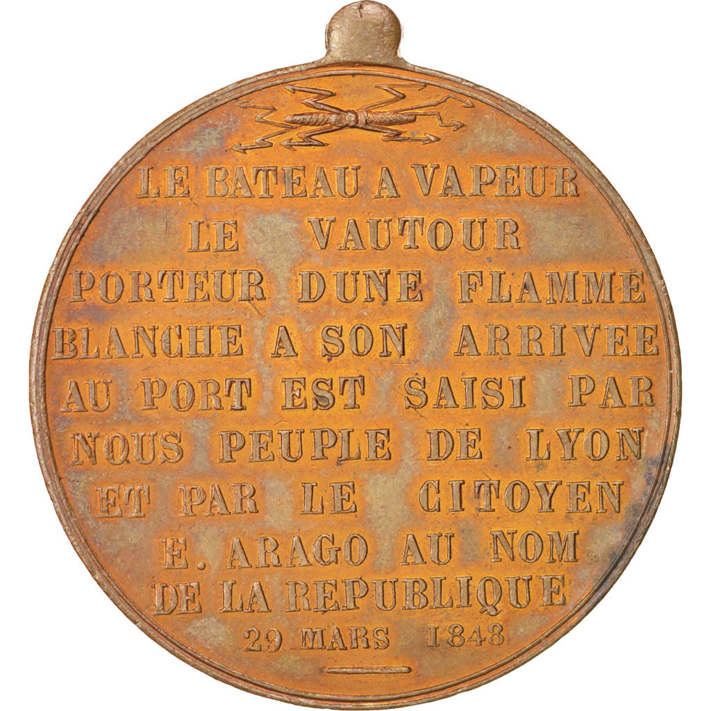 France, Medal, History, 1848, MS(63), Copper