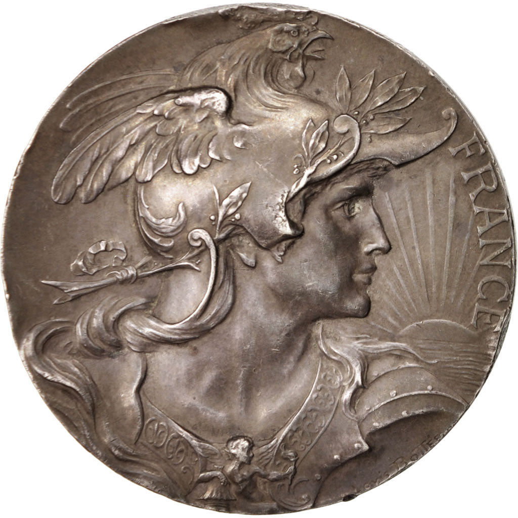 France, Lille Commercial syndicat, Medal, 1903, EF(40-45), Bottée, Silver, 49mm