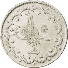 TURKEY, 5 Kurush, 1885, Qustantiniyah, KM #737, EF(40-45), Silver, 5.94