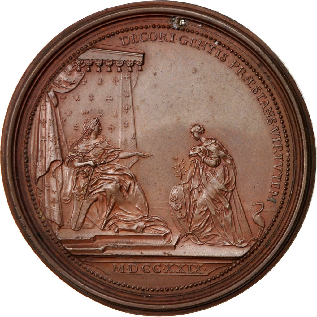 France, Medal, History, 1729, AU(50-53), Copper