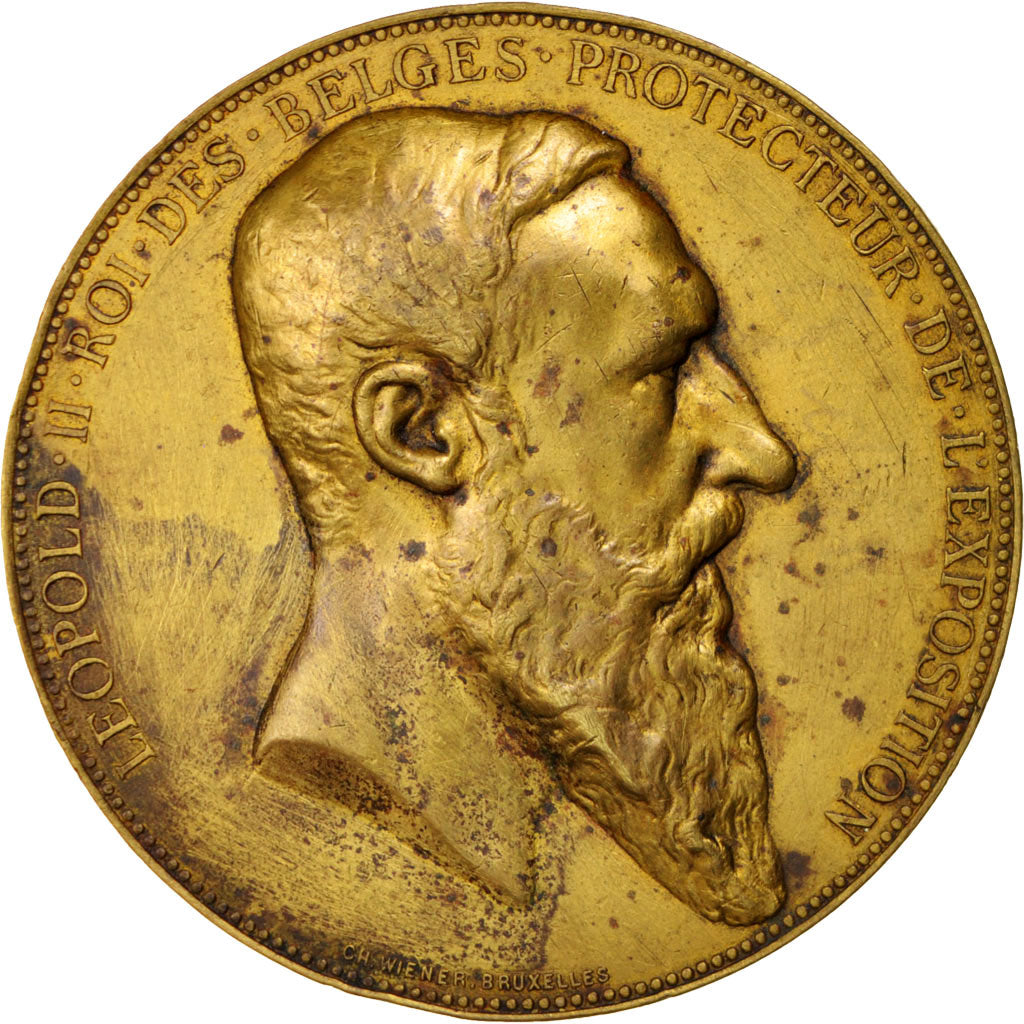 Belgium, Medal, Arts & Culture, 1885, Wiener, EF(40-45), Copper
