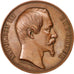 Frankrijk, Medal, Second French Empire, Business & industry, 1855, Barre, ZF+