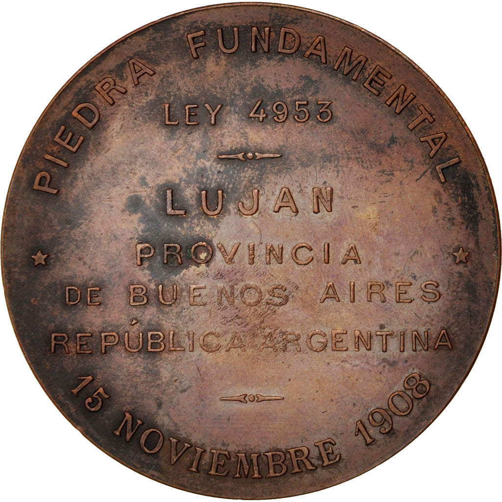 Argentinië, Medal, 1908, ZF+, Bronze