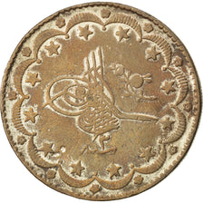 Moneda, Turquía, Muhammad V, 20 Kurush, 1916, BC+, Plata, KM:780
