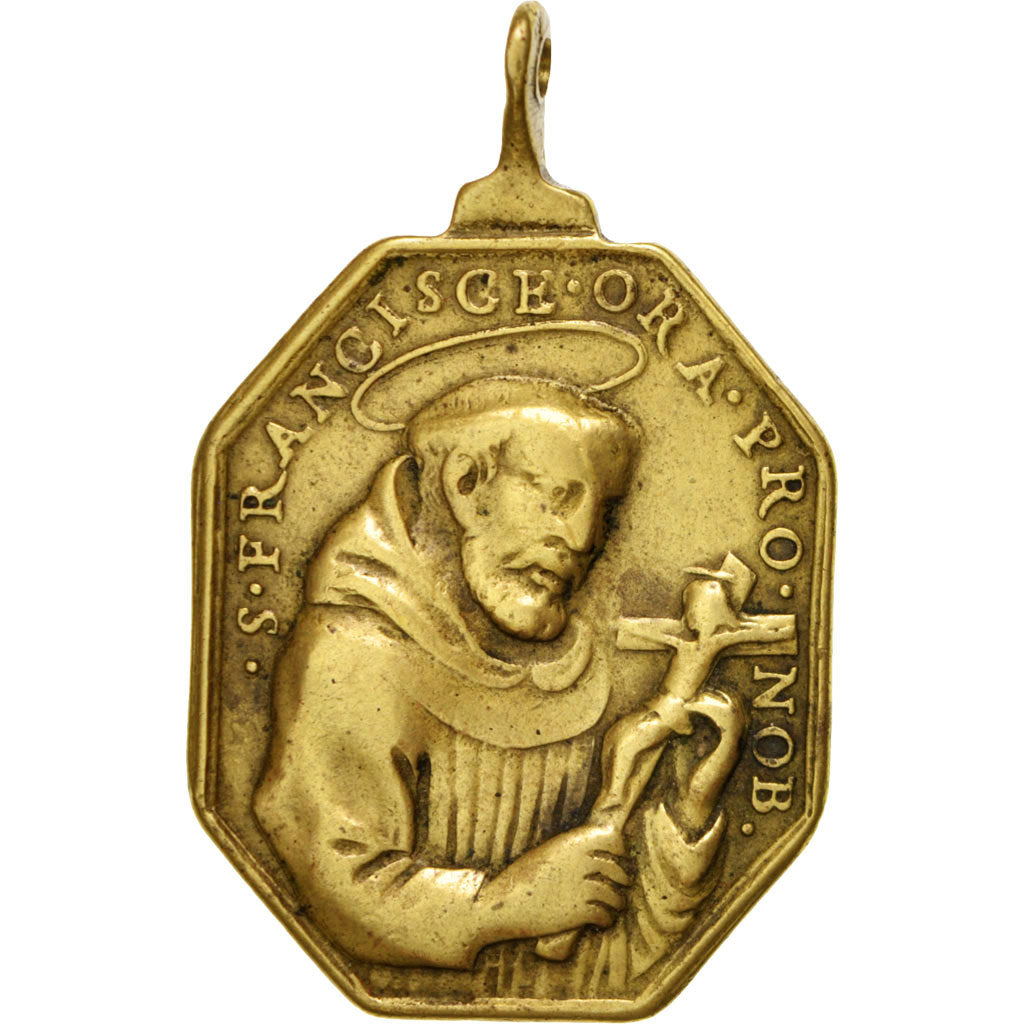 Italy, Religions & beliefs, Medal, XVIII century, AU(50-53), Brass, 30x47mm