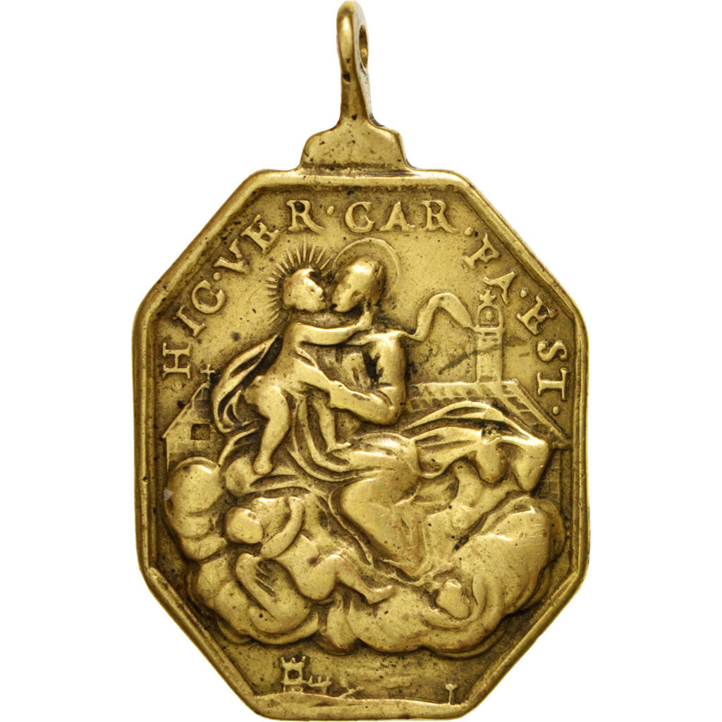 Italy, Religions & beliefs, Medal, XVIII century, AU(50-53), Brass, 30x47mm