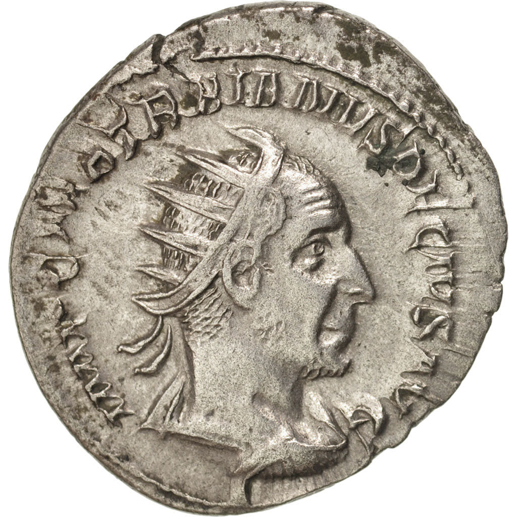 Trajan Decius, Antoninianus, 250, Roma, AU(50-53), Billon, RIC:12b