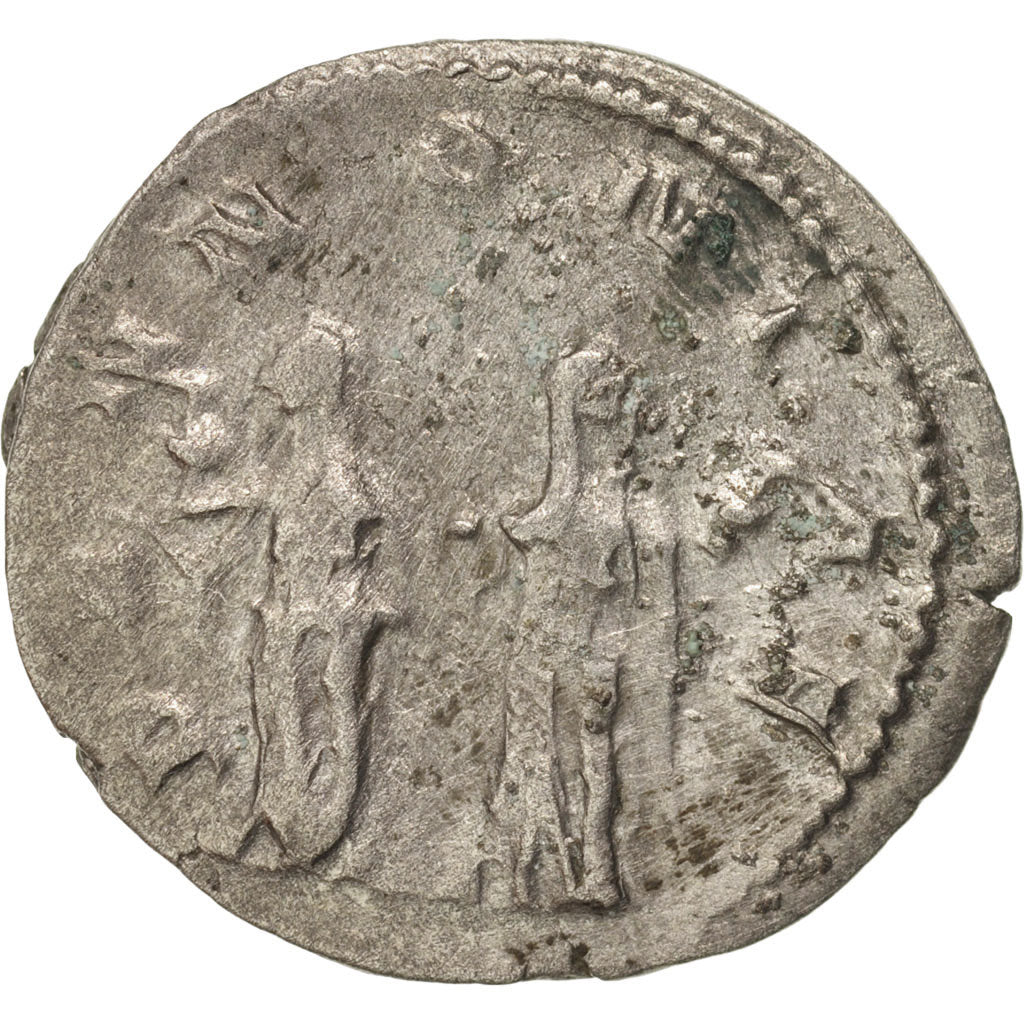 Münze, Trajan Decius, Antoninianus, 250, Roma, S+, Billon, RIC:21b