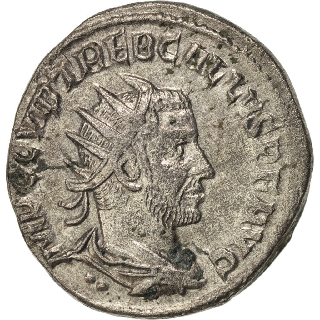Münze, Trebonianus Gallus, Antoninianus, 253, Antioch, VZ, Billon, RIC:80