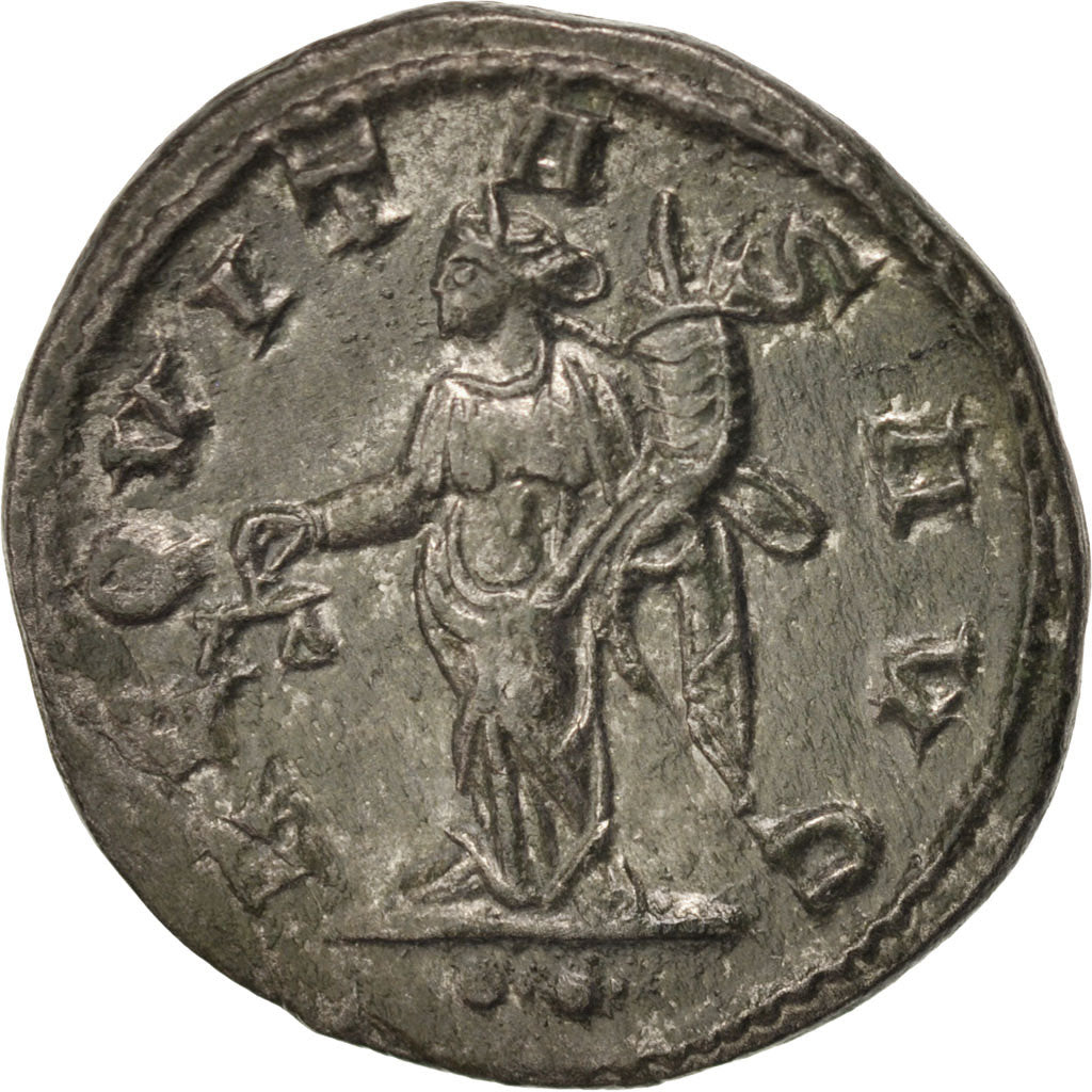Münze, Trebonianus Gallus, Antoninianus, 253, Antioch, VZ, Billon, RIC:80