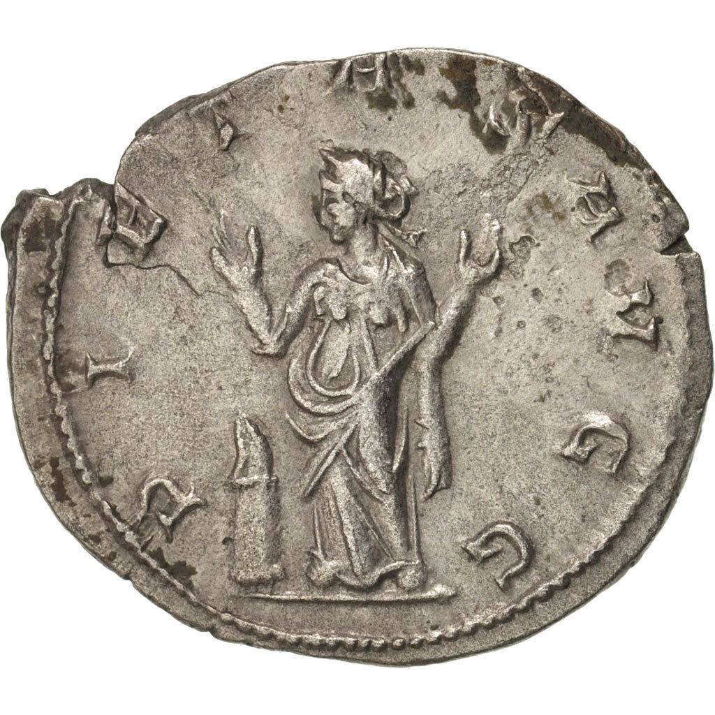 Coin, Trebonianus Gallus, Antoninianus, 252, Rome, AU(55-58), Billon, RIC:72