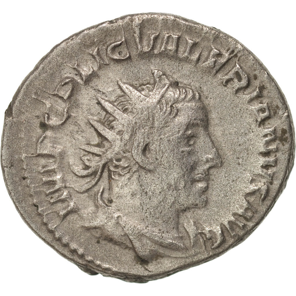 Coin, Valerian I, Antoninianus, 254, Roma, AU(50-53), Billon, RIC:125