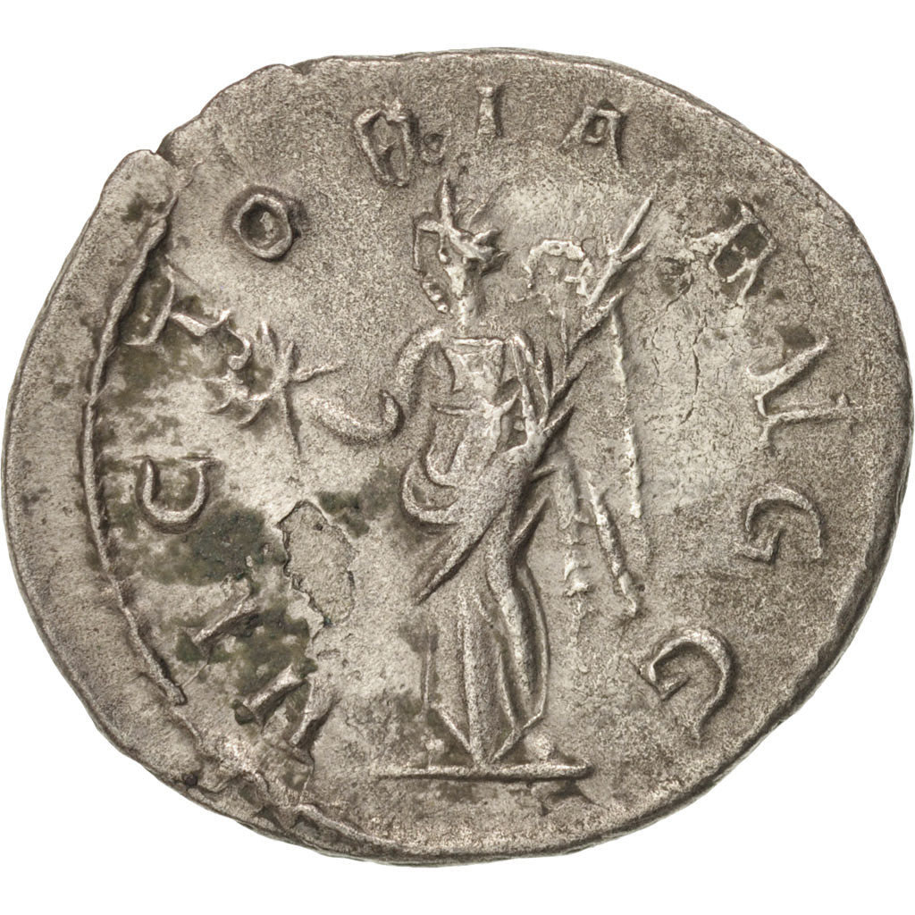Coin, Valerian I, Antoninianus, 254, Roma, AU(50-53), Billon, RIC:125