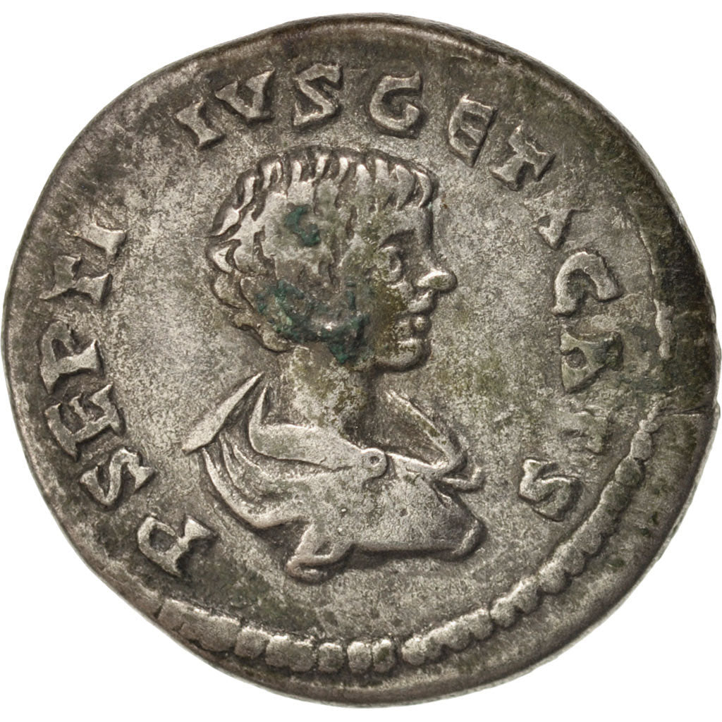 Moneda, Geta, Denarius, 202, Laodicea, MBC, Plata, RIC:103