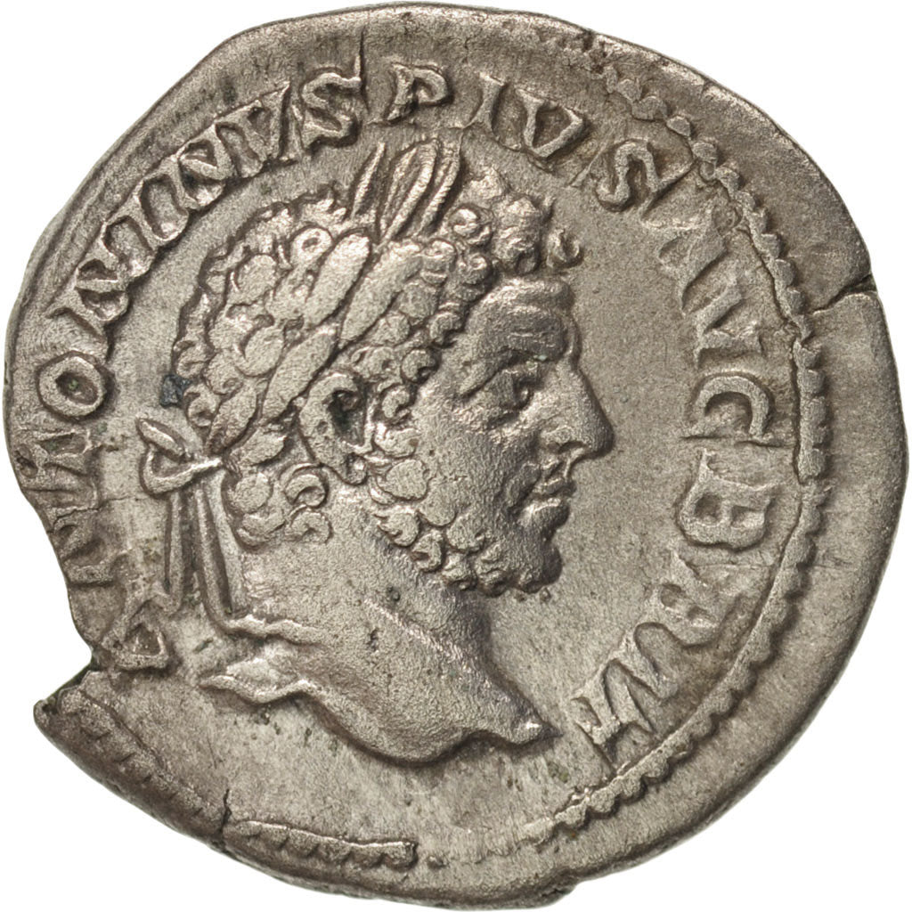Coin, Caracalla, Denarius, Roma, AU(50-53), Silver