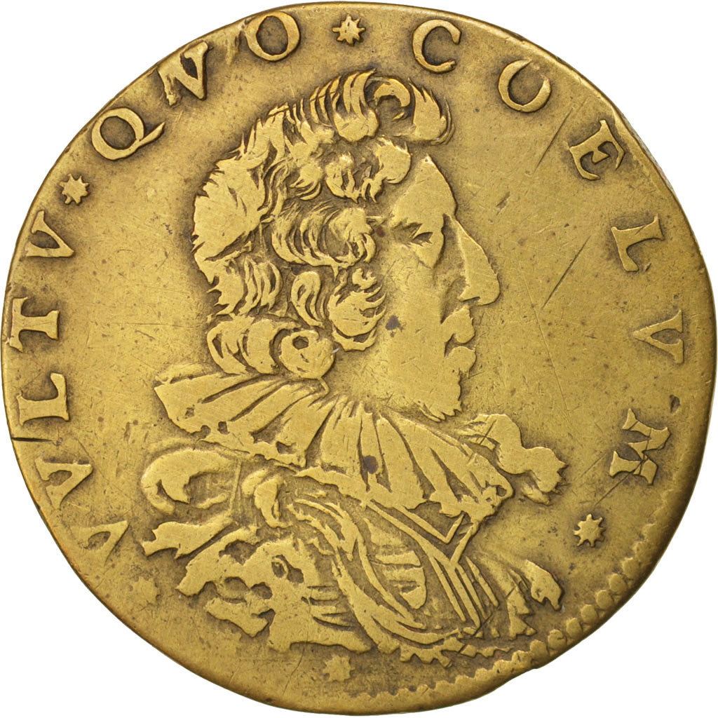 France, Royal, Louis XIII, Token, TTB+, Brass, 27mm