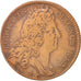 France, Token, Royal, Louis XIV, 1704, AU(50-53), Copper