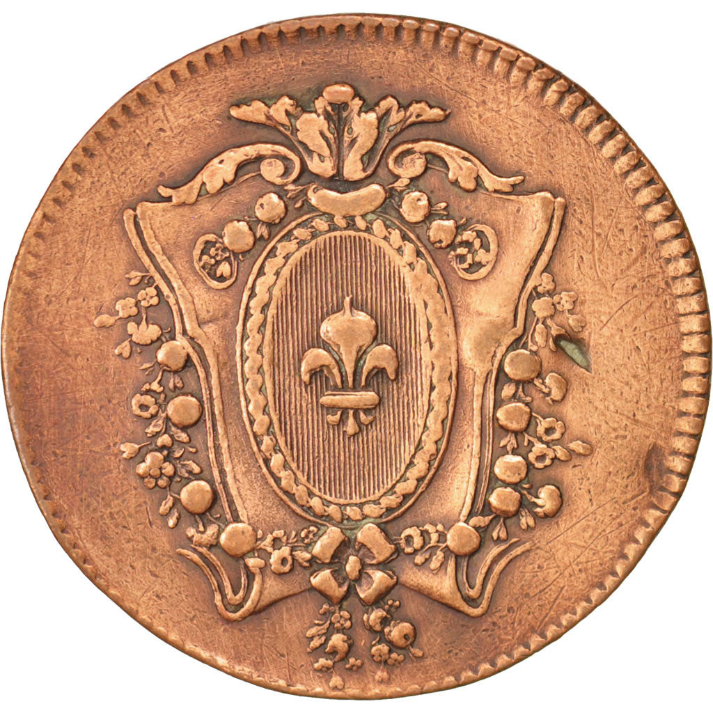 France, Token, Royal, Louis XVI, AU(50-53), Copper