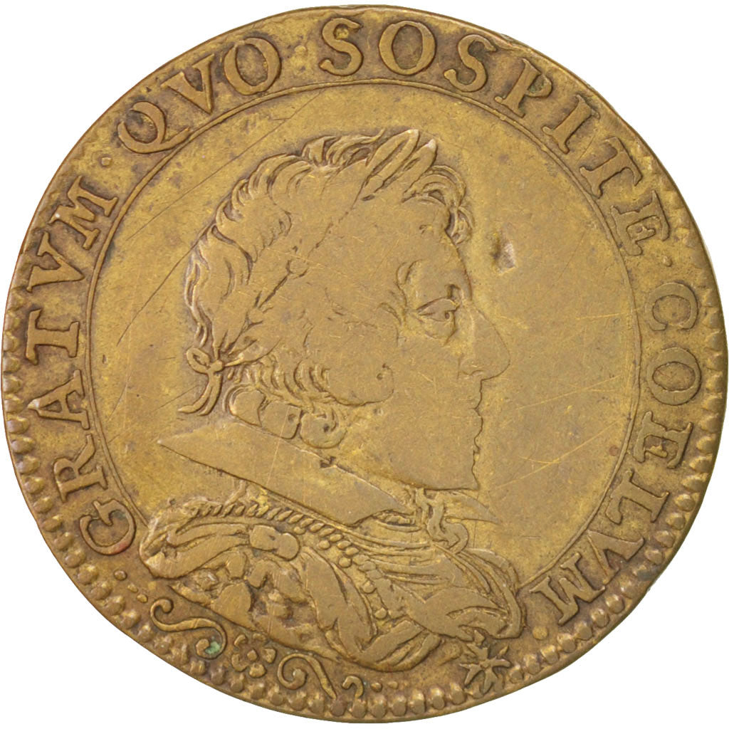 France, Token, Royal, Louis XIII, VF(30-35), Brass, Feuardent:12245