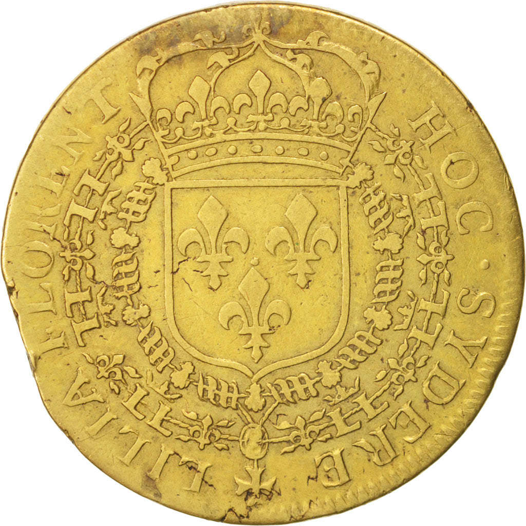 France, Royal, Louis XIV, Token, VF(30-35), Brass, 27mm