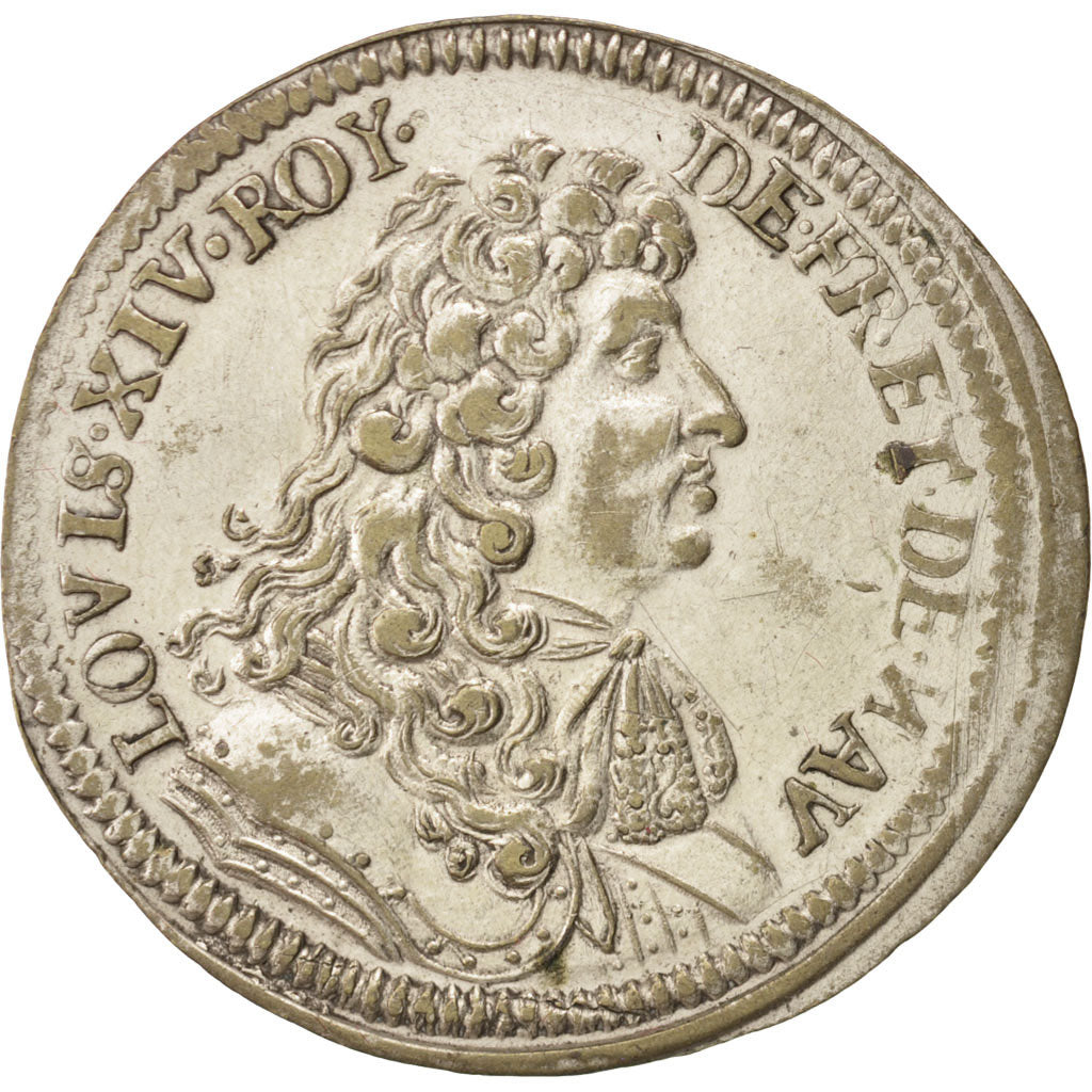 Francia, Token, Royal, Louis XIV, SPL-, Rame