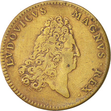 France, Token, Royal, Louis XIV, EF(40-45), Brass