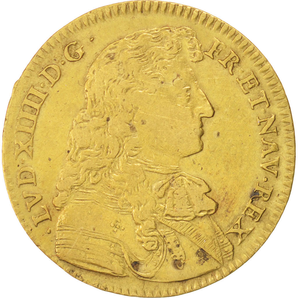 France, Jeton, Royal, Louis XIV, 1669, TTB+, Laiton