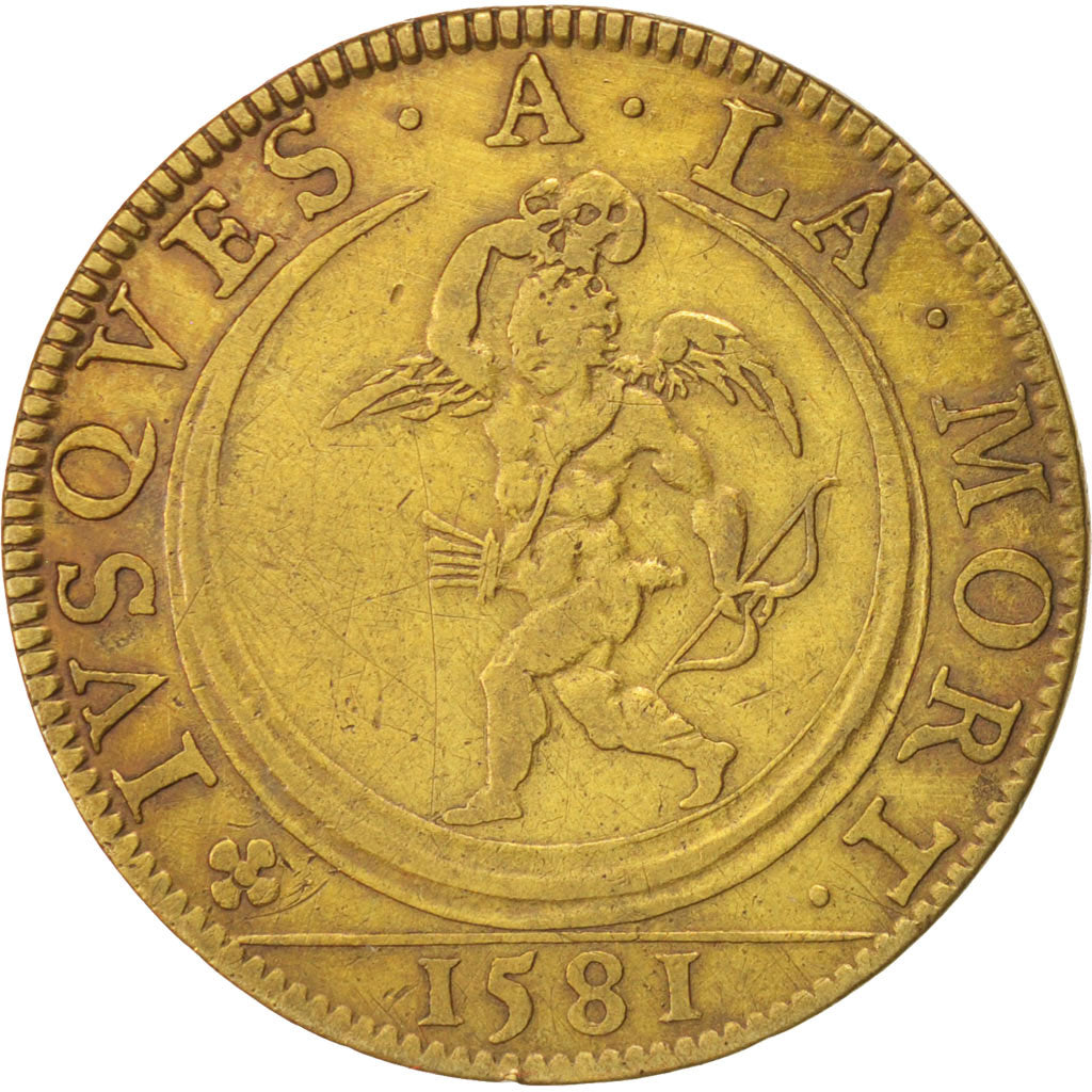 France, Royal, Barthelemy de Bucam, Token, 1581, AU(50-53), Brass, 28