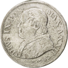Munten, Italiaanse staten, PAPAL STATES, Pius IX, 10 Soldi, 50 Centesimi, 1867