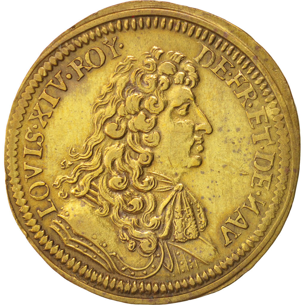 France, Token, Royal, Louis XIV, AU(55-58), Brass