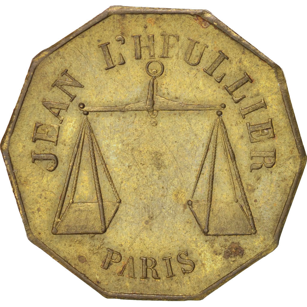 Frankreich, Token, , AU(50-53), Brass, 23