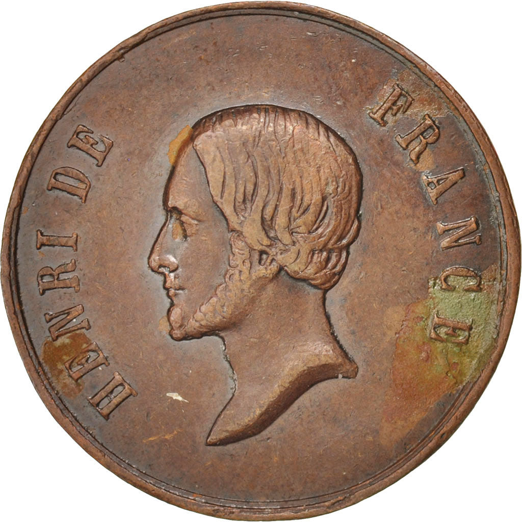 France, Jeton, Royal, Henri V, TTB, Cuivre