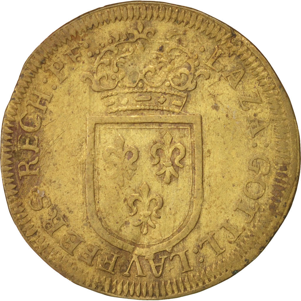 France, Token, Royal, Louis XIV, VF(30-35), Brass
