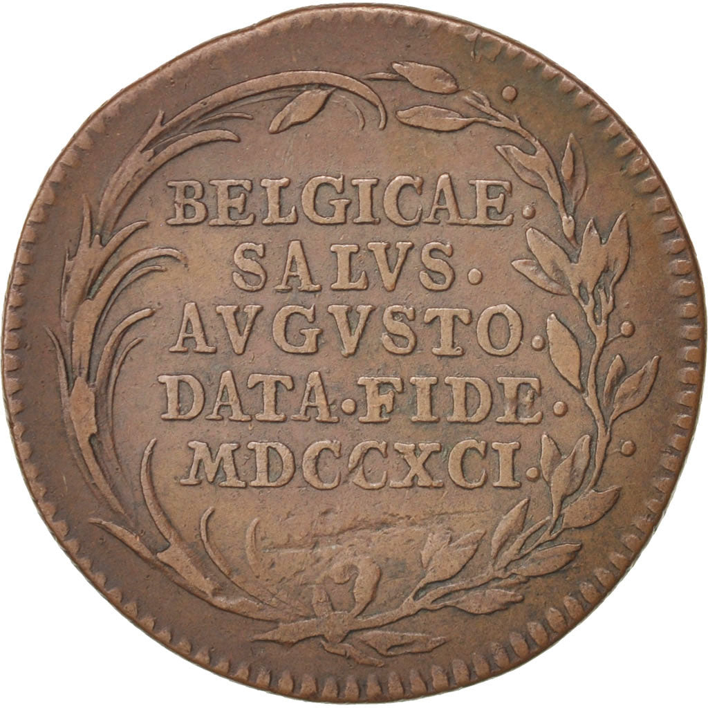 Netherlands, Austrian Netherlands, Léopold II, Jeton, 1791, AU(50-53)