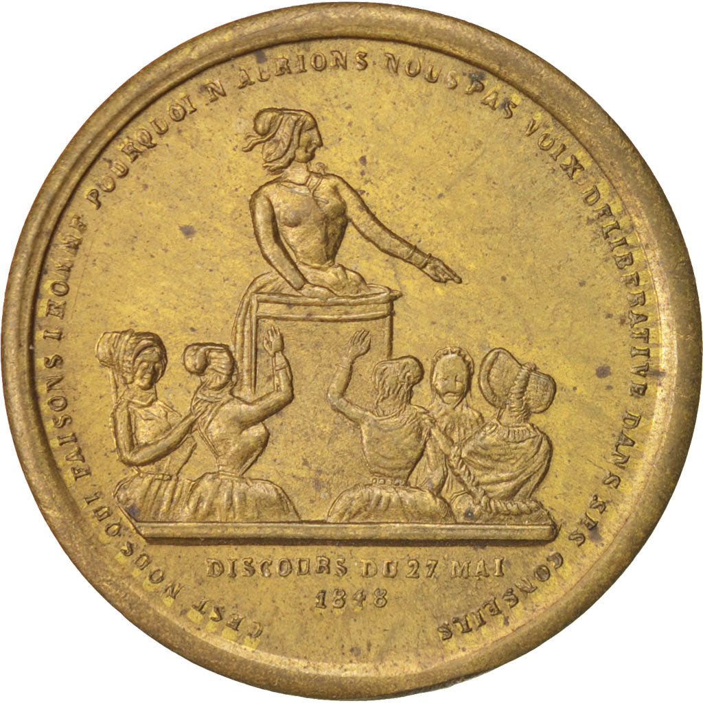 Francia, Token, Club, Club des Dames, 1848, SPL-, Ottone