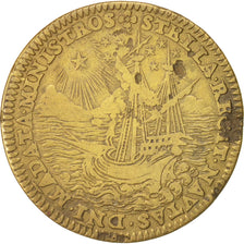 France, Royal, Bretagne, Renée de France, Token, XVI century, EF(40-45), Bra...