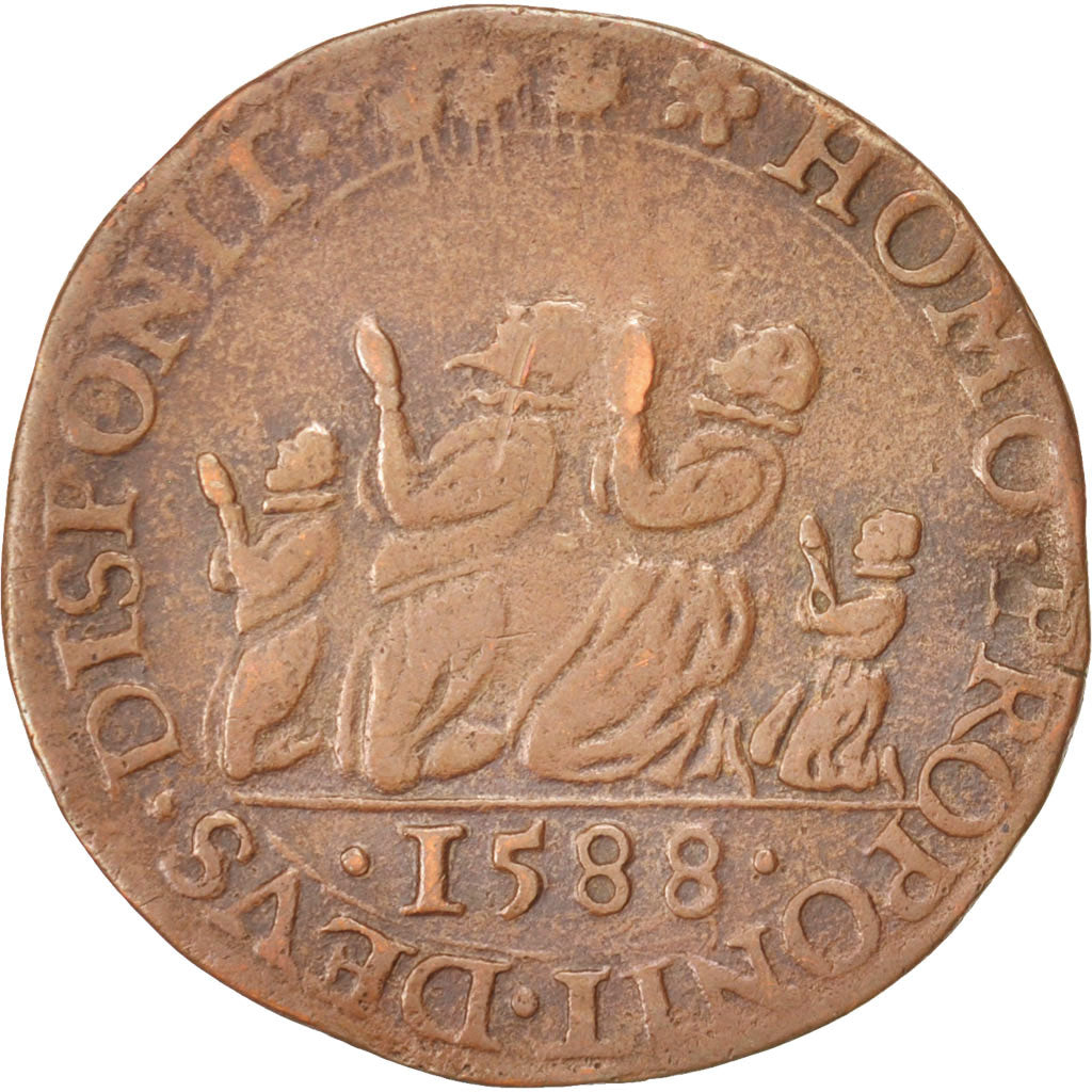 Netherlands, Dutch Republic, Provinces-Unies, Invincible Armada, Token, 1588,...