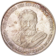 France, Medal, European coinage test, 2 ecu, History, 1986, AU(55-58), Silver