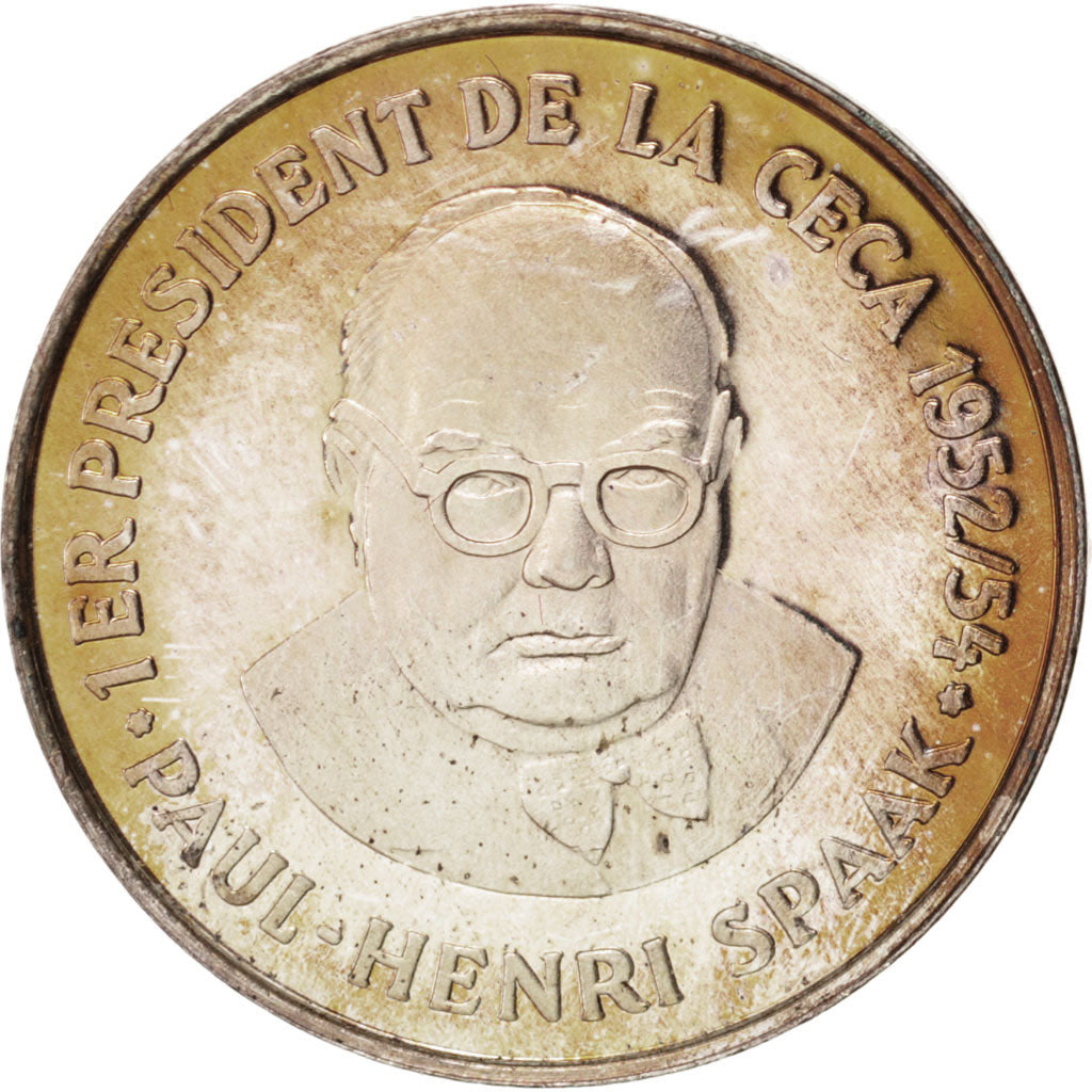 France, Medal, European coinage test, 0,50 ecu, History, 1987, SPL, Argent
