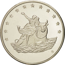 France, European coinage test, 10 euro, History, Medal, 1998, MS(63), Silver, 30