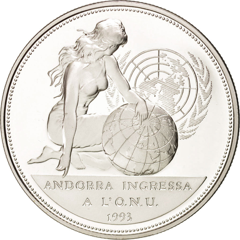 Italy, European coinage test, 10 ecu, History, Medal, 1994, MS(65-70), Silver...