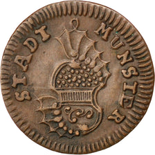 GERMAN STATES, Pfennig, 1758, KM #335, AU(55-58), Copper, 12.20